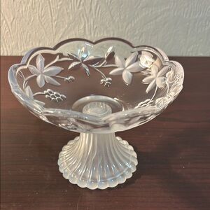 Mikasa Garden Terrace Footed Bon Bon Compote - set of 2